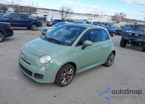 2016 Fiat 500 Sport из США, поврежденный, VIN 3C3CFFBR4GT161642